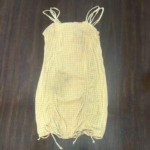 Wild Fable Yellow Checkered Chemise